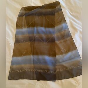 3 for 15$! Brown and Blue Striped Semi Sheer Scarf